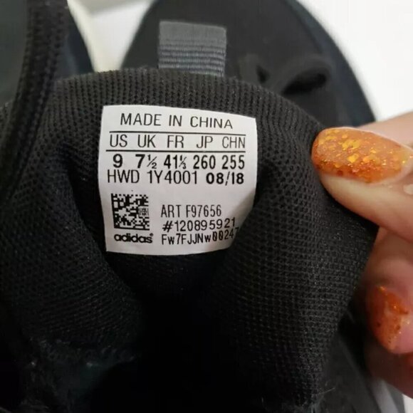 Adidas Ortholite Float Cloudfoam Black Running Sneaker Sz 9 - Picture 6 of 8